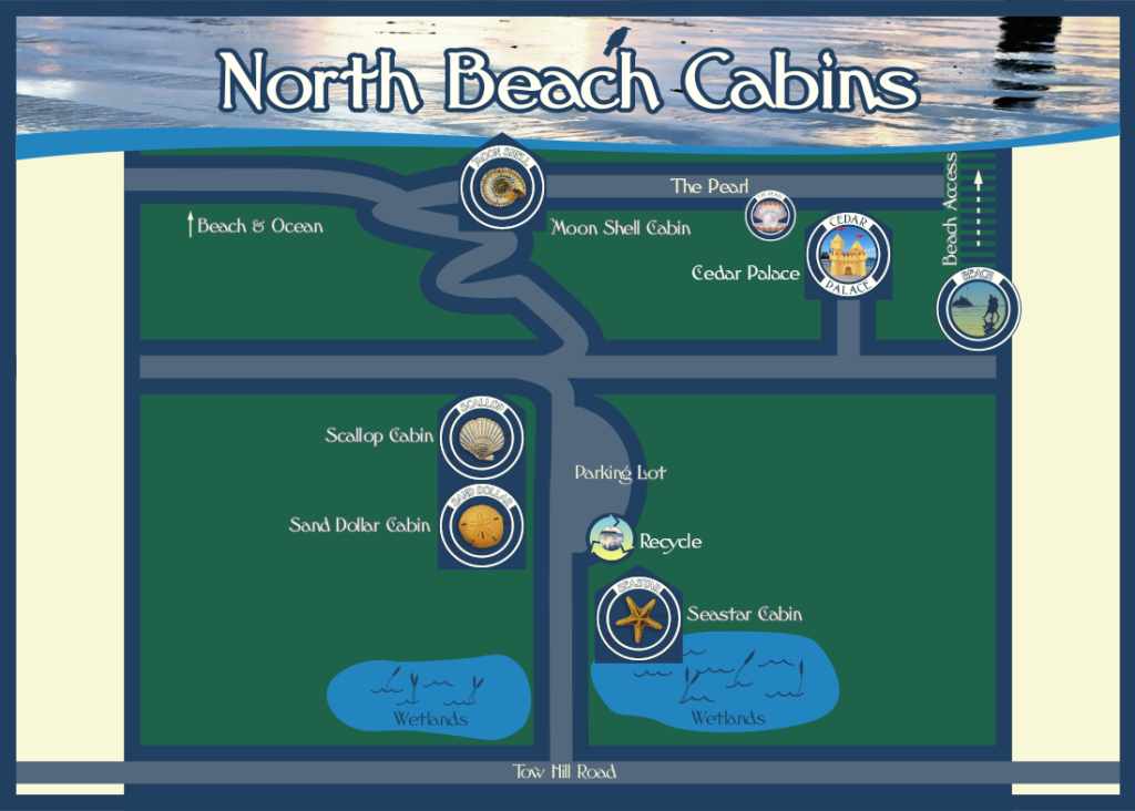 North Beach Cabins property map